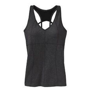 Athleta Equator Racerback Charcoal Tank